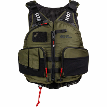 Old Town Lure Angler II Men's Foam Life Jacket — Moss